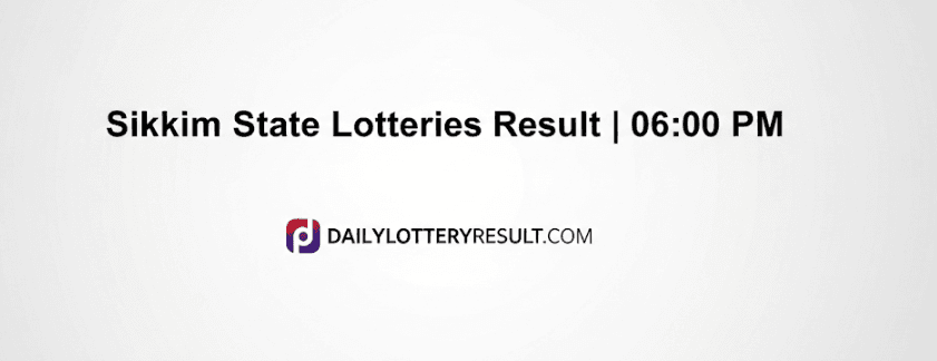 Sikkim State Lottery Result Chart Today 6PM 12-07-2025